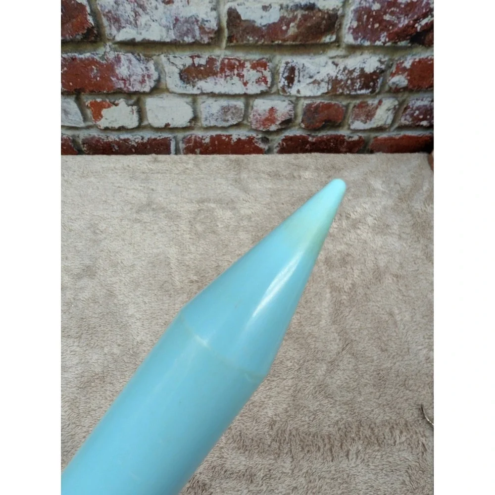 Vintage Susan Bates Jiffy Lace Size 50 Jumbo Knitting Needle Single Blue Plastic